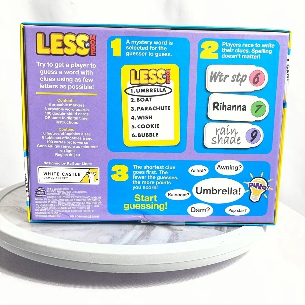 Less Is More Family Party Guessing Game By Spin Master